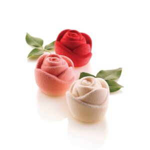 ROSA 145 - STAMPO IN SILICONE N.6 ROSA ø70 H 55 MM